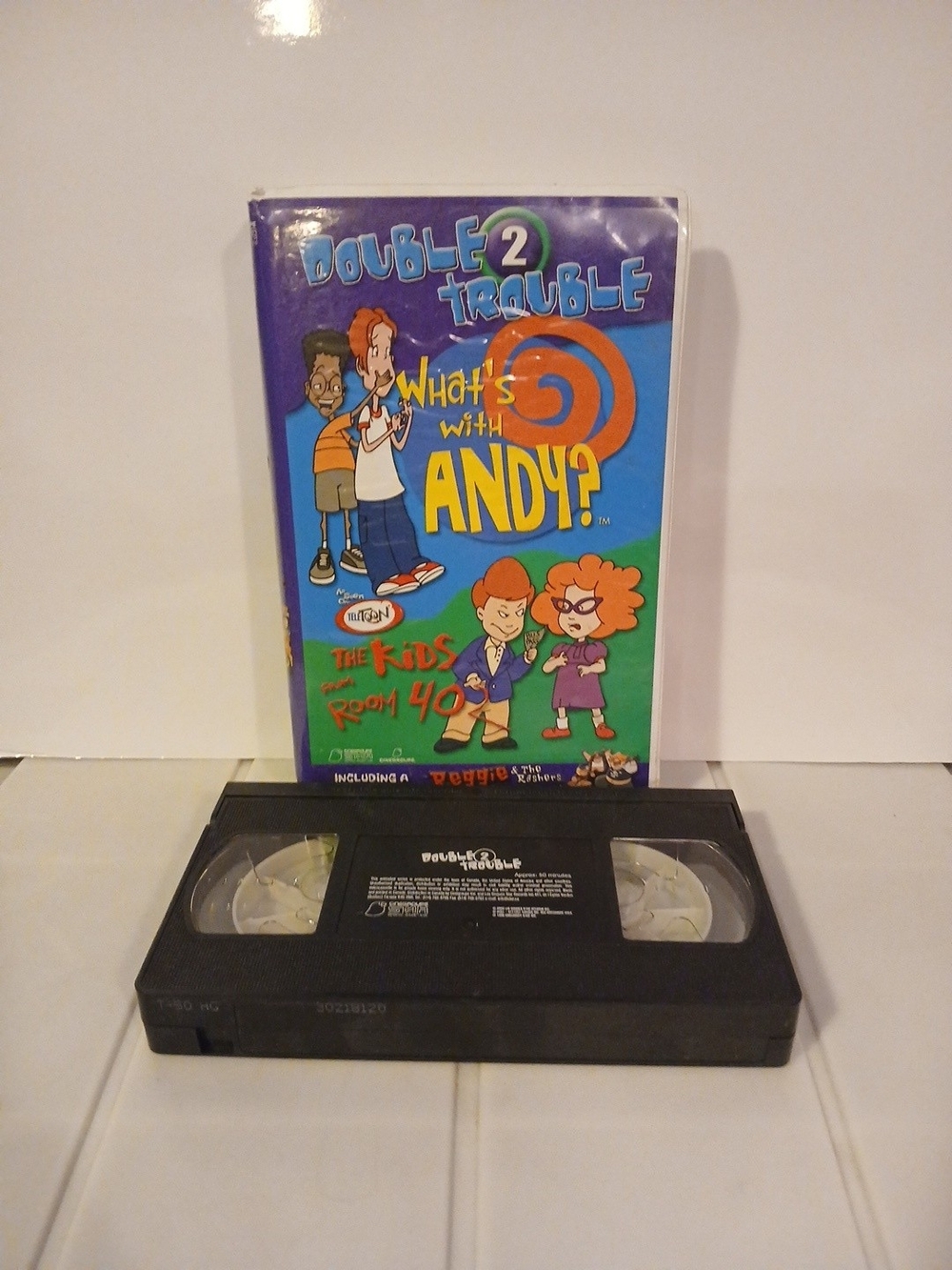 What's With Andy? Double Trouble Kids VHS - Colorful Sleeve
